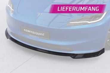 CSR Frontspoiler | Cup-Spoilerlippe mit ABE für Tesla Model 3 CSL869-L Lackierung erforderlich (unlackiert roh)