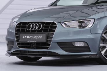 CSR Frontspoiler | Cup-Spoilerlippe mit ABE für Audi A3 8V CSL870-C Carbon Look Hochglanz (keine Lackierung erforderlich)