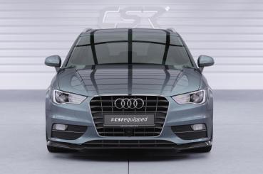 CSR Frontspoiler | Cup-Spoilerlippe mit ABE für Audi A3 8V CSL870-C Carbon Look Hochglanz (keine Lackierung erforderlich)