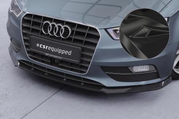 CSR Frontspoiler | Cup-Spoilerlippe mit ABE für Audi A3 8V CSL870-G Glossy schwarz Hochglanz (keine Lackierung erforderlich)