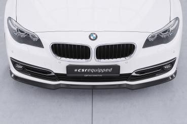 CSR Frontspoiler | Cup-Spoilerlippe mit ABE für BMW 5er F10 / F11 CSL872-C Carbon Look Hochglanz (keine Lackierung erforderlich)