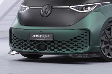 CSR Frontspoiler | Cup-Spoilerlippe mit ABE für VW ID. Buzz CSL875-C Carbon Look Hochglanz (keine Lackierung erforderlich)