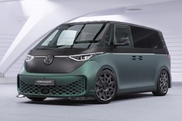 CSR Frontspoiler | Cup-Spoilerlippe mit ABE für VW ID. Buzz CSL875-C Carbon Look Hochglanz (keine Lackierung erforderlich)