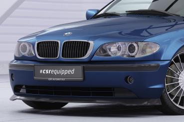 CSR Frontspoiler | Cup-Spoilerlippe mit ABE für BMW 3er E46 Limo / Touring CSL878-C Carbon Look Hochglanz (keine Lackierung erforderlich)