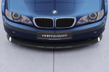 CSR Frontspoiler | Cup-Spoilerlippe mit ABE für BMW 3er E46 Limo / Touring CSL878-C Carbon Look Hochglanz (keine Lackierung erforderlich)