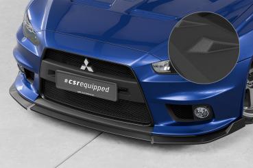 CSR Frontspoiler | Cup-Spoilerlippe mit ABE für Mitsubishi Lancer Evolution X CSL887-S strukturiert schwarz matt (keine Lackierung erforderlich)