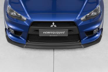 CSR Frontspoiler | Cup-Spoilerlippe mit ABE für Mitsubishi Lancer Evolution X CSL887-G Glossy schwarz Hochglanz (keine Lackierung erforderlich)