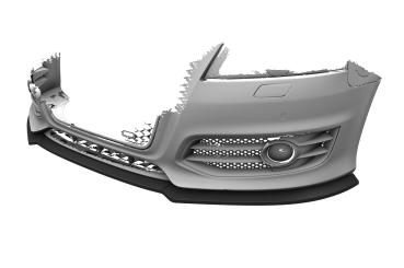 CSR Frontspoiler | Cup-Spoilerlippe mit ABE für Audi S3 (8P/8PA) CSL890-C Carbon Look Hochglanz (keine Lackierung erforderlich)