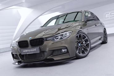 CSR Frontspoiler | Cup-Spoilerlippe mit ABE für BMW 3er F30 / F31 CSL892-C Carbon Look Hochglanz (keine Lackierung erforderlich)