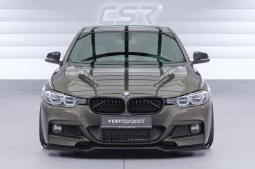 CSR Frontspoiler | Cup-Spoilerlippe mit ABE für BMW 3er F30 / F31 CSL892-C Carbon Look Hochglanz (keine Lackierung erforderlich)