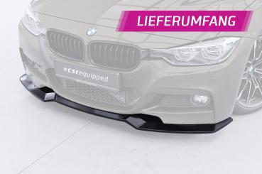 CSR Frontspoiler | Cup-Spoilerlippe mit ABE für BMW 3er F30 / F31 CSL892-C Carbon Look Hochglanz (keine Lackierung erforderlich)
