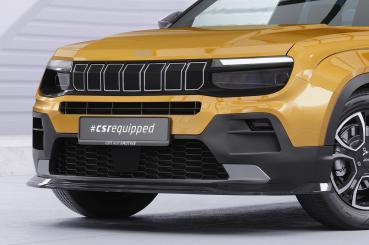 CSR Frontspoiler | Cup-Spoilerlippe mit ABE für Jeep Avenger CSL895-C Carbon Look Hochglanz (keine Lackierung erforderlich)