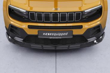 CSR Frontspoiler | Cup-Spoilerlippe mit ABE für Jeep Avenger CSL895-C Carbon Look Hochglanz (keine Lackierung erforderlich)
