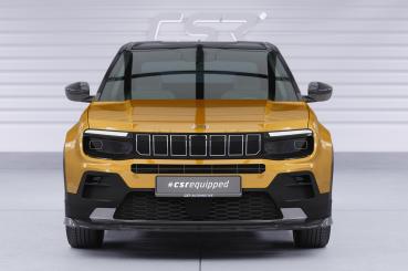 CSR Frontspoiler | Cup-Spoilerlippe mit ABE für Jeep Avenger CSL895-C Carbon Look Hochglanz (keine Lackierung erforderlich)