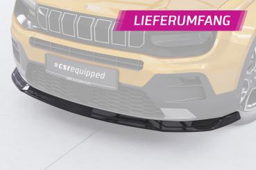 CSR Frontspoiler | Cup-Spoilerlippe mit ABE für Jeep Avenger CSL895-C Carbon Look Hochglanz (keine Lackierung erforderlich)