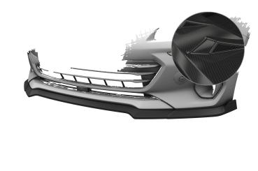 CSR Frontspoiler | Cup-Spoilerlippe mit ABE für Subaru BRZ 2 CSL900-C Carbon Look Hochglanz (keine Lackierung erforderlich)