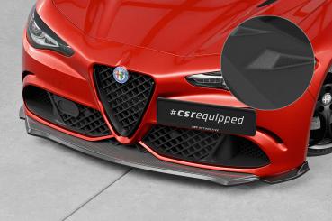 CSR Frontspoiler | Cup-Spoilerlippe mit ABE für Alfa Romeo Giulia Quadrifoglio CSL902-S strukturiert schwarz matt (keine Lackierung erforderlich)