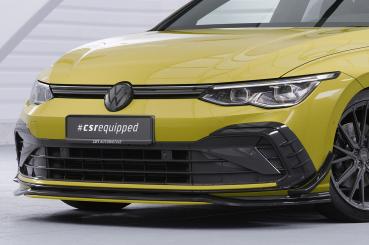 CSR Frontspoiler | Cup-Spoilerlippe mit ABE für VW Golf 8 CSL903-S strukturiert schwarz matt (keine Lackierung erforderlich)