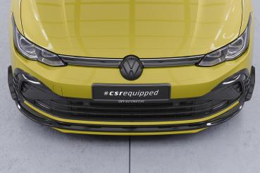 CSR Frontspoiler | Cup-Spoilerlippe mit ABE für VW Golf 8 CSL903-S strukturiert schwarz matt (keine Lackierung erforderlich)