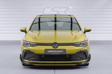 CSR Frontspoiler | Cup-Spoilerlippe mit ABE für VW Golf 8 CSL903-S strukturiert schwarz matt (keine Lackierung erforderlich)