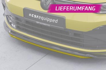 CSR Frontspoiler | Cup-Spoilerlippe mit ABE für VW Golf 8 CSL903-S strukturiert schwarz matt (keine Lackierung erforderlich)