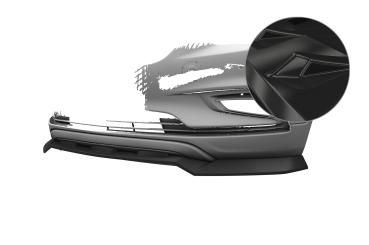 CSR Frontspoiler | Cup-Spoilerlippe mit ABE für Opel Mokka X CSL904-G Glossy schwarz Hochglanz (keine Lackierung erforderlich)