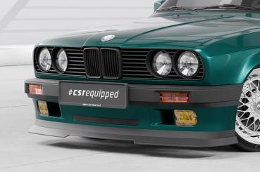 CSR Frontspoiler | Cup-Spoilerlippe mit ABE für BMW 3er E30 Coupe CSL906-C Carbon Look Hochglanz (keine Lackierung erforderlich)
