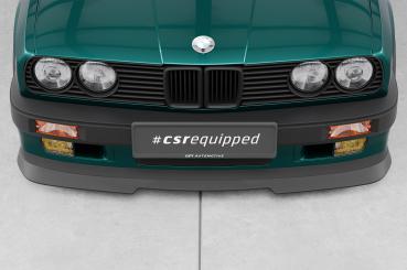 CSR Frontspoiler | Cup-Spoilerlippe mit ABE für BMW 3er E30 Coupe CSL906-C Carbon Look Hochglanz (keine Lackierung erforderlich)
