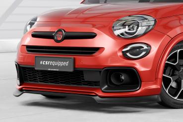 CSR Frontspoiler | Cup-Spoilerlippe mit ABE für Fiat 500X Sport CSL908-G Glossy schwarz Hochglanz (keine Lackierung erforderlich)