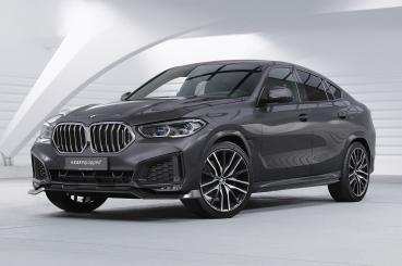 CSR Frontspoiler | Cup-Spoilerlippe mit ABE für BMW X6 (G06) Basis CSL909-G Glossy schwarz Hochglanz (keine Lackierung erforderlich)