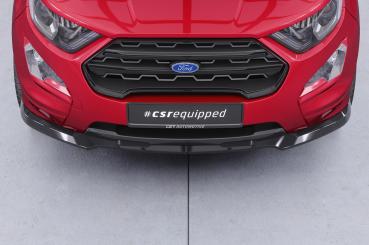 CSR Frontspoiler | Cup-Spoilerlippe mit ABE für Ford Ecosport MK2 ST-Line CSL910-C Carbon Look Hochglanz (keine Lackierung erforderlich)
