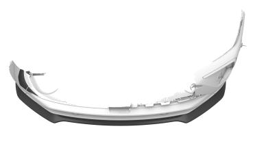 CSR Frontspoiler | Cup-Spoilerlippe mit ABE für Opel Grandland 1.Gen (P1UO) CSL913-G Glossy schwarz Hochglanz (keine Lackierung erforderlich)