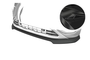 CSR Frontspoiler | Cup-Spoilerlippe mit ABE für VW T-Cross (Typ C1) CSL922-G Glossy schwarz Hochglanz (keine Lackierung erforderlich)