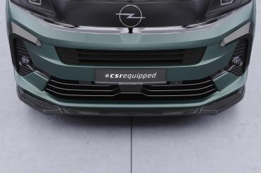 CSR Frontspoiler | Cup-Spoilerlippe mit ABE für Opel Zafira Life CSL926-C Carbon Look Hochglanz (keine Lackierung erforderlich)