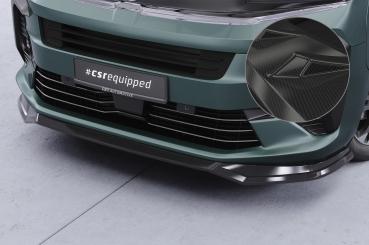 CSR Frontspoiler | Cup-Spoilerlippe mit ABE für Opel Zafira Life CSL926-C Carbon Look Hochglanz (keine Lackierung erforderlich)