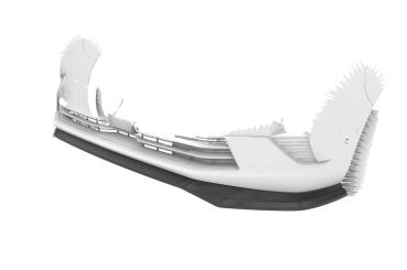 CSR Frontspoiler | Cup-Spoilerlippe mit ABE für Opel Zafira Life CSL926-C Carbon Look Hochglanz (keine Lackierung erforderlich)