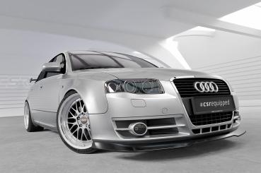 CSR Frontspoiler | Cup-Spoilerlippe mit ABE für Audi A4 B7 CSL928-G Glossy schwarz Hochglanz (keine Lackierung erforderlich)