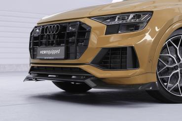 CSR Frontspoiler | Cup-Spoilerlippe mit ABE für Audi Q8 4M CSL931-S strukturiert schwarz matt (keine Lackierung erforderlich)