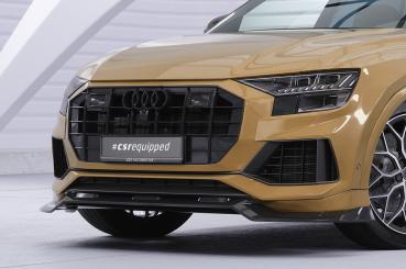 CSR Frontspoiler | Cup-Spoilerlippe mit ABE für Audi Q8 4M CSL931-S strukturiert schwarz matt (keine Lackierung erforderlich)
