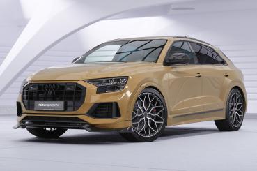 CSR Frontspoiler | Cup-Spoilerlippe mit ABE für Audi Q8 4M CSL931-S strukturiert schwarz matt (keine Lackierung erforderlich)