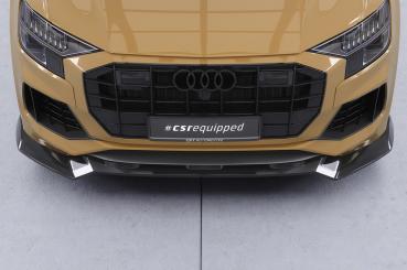 CSR Frontspoiler | Cup-Spoilerlippe mit ABE für Audi Q8 4M CSL931-S strukturiert schwarz matt (keine Lackierung erforderlich)