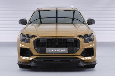 CSR Frontspoiler | Cup-Spoilerlippe mit ABE für Audi Q8 4M CSL931-S strukturiert schwarz matt (keine Lackierung erforderlich)