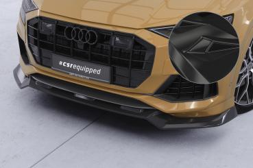 CSR Frontspoiler | Cup-Spoilerlippe mit ABE für Audi Q8 4M CSL931-G Glossy schwarz Hochglanz (keine Lackierung erforderlich)