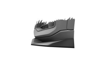 CSR Frontspoiler | Cup-Spoilerlippe mit ABE für Audi Q8 4M CSL931-S strukturiert schwarz matt (keine Lackierung erforderlich)