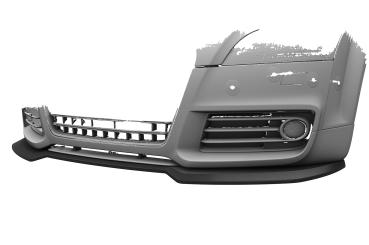 CSR Frontspoiler | Cup-Spoilerlippe mit ABE für Audi TT (8J) S-Line CSL932-C Carbon Look Hochglanz (keine Lackierung erforderlich)