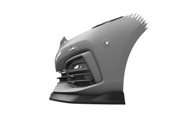 CSR Frontspoiler | Cup-Spoilerlippe mit ABE für BMW 1er F40 CSL933-L Lackierung erforderlich (unlackiert roh)