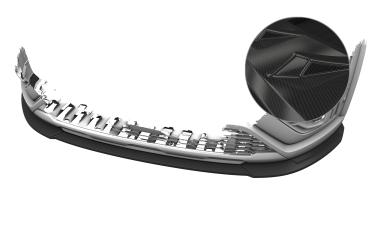 CSR Frontspoiler | Cup-Spoilerlippe mit ABE für Dacia Jogger CSL935-C Carbon Look Hochglanz (keine Lackierung erforderlich)