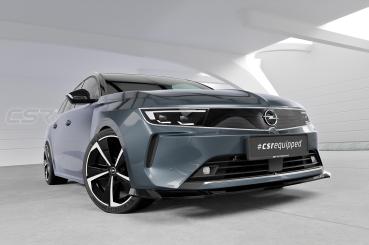 CSR Frontspoiler | Cup-Spoilerlippe mit ABE für Opel Astra L Sports Tourer CSL937-C Carbon Look Hochglanz (keine Lackierung erforderlich)