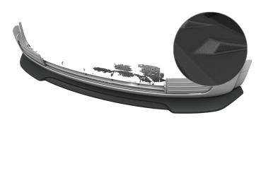 CSR Frontspoiler | Cup-Spoilerlippe mit ABE für Audi A2 (8Z) CSL942-S strukturiert schwarz matt (keine Lackierung erforderlich)