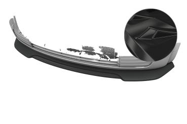 CSR Frontspoiler | Cup-Spoilerlippe mit ABE für Audi A2 (8Z) CSL942-G Glossy schwarz Hochglanz (keine Lackierung erforderlich)